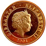 2 Pounds - Elizabeth II Union Jack obverse image