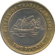 2 Pounds - Elizabeth II Trafalgar, United Kingdom, 2005-2011 reverse image