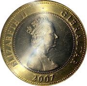 2 Pounds - Elizabeth II Diamond Wedding Anniversary obverse image