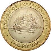 2 Pounds - Elizabeth II Trafalgar, United Kingdom, 2012-2013 reverse image