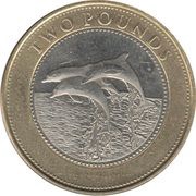 2 Pounds - Elizabeth II 3rd portrait, United Kingdom, 2014-2015 reverse image