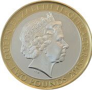 2 Pounds - Elizabeth II Winston Churchill obverse image
