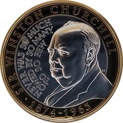 2 Pounds - Elizabeth II Never was so much owed by so many to so few, United Kingdom, 2015 reverse image