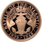 2 Sovereigns - Elizabeth II Battle of the Atlantic, United Kingdom, 2016 reverse image