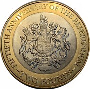 2 Pounds - Elizabeth II 1967 Referendum Anniversary, United Kingdom, 2017 reverse image