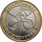 2 Pounds - Elizabeth II 2019 Island Games, United Kingdom, 2019 reverse image