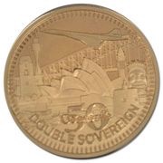 2 Sovereigns - Elizabeth II Concorde 50th Anniversary, United Kingdom, 2019 reverse image