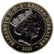2 Pounds - Elizabeth II Christmas; Multi-colour obverse image