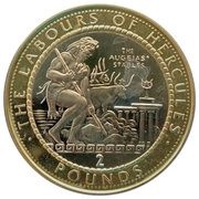 2 Pounds - Elizabeth II The Augean stables, United Kingdom, 2020 reverse image