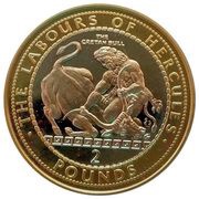 2 Pounds - Elizabeth II The Cretan Bull, United Kingdom, 2020 reverse image
