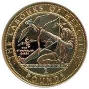 2 Pounds - Elizabeth II The Stymphalian Birds, United Kingdom, 2020 reverse image
