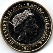 2 Pounds - Elizabeth II Christmas 2021 obverse image