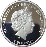2 Pounds - Elizabeth II Barbary Ape obverse image