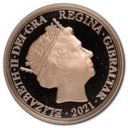 5 Sovereigns - Elizabeth and the Lion obverse image