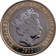 2 Pounds - Elizabeth II Posthumous; Christmas obverse image