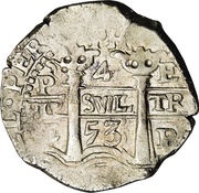 4 Reales - Philip IV, Bolivia, 1652-1666 reverse image
