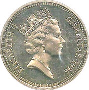5 Pounds - Elizabeth II 70th Birthday obverse image