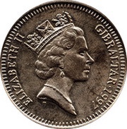5 Pounds - Elizabeth II Golden Wedding obverse image