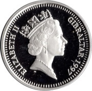 5 Pounds - Elizabeth II Golden Wedding; Silver Proof obverse image