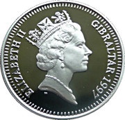 5 Pounds - Elizabeth II Arrival of Commodore Nelson obverse image