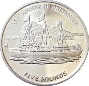 5 Pounds Last Voyage of Britannia, United Kingdom, 1997 reverse image