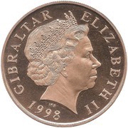 5 Pounds - Elizabeth II Radio Gibraltar obverse image