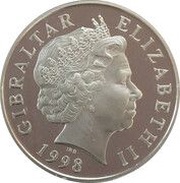 5 Pounds - Elizabeth II Millennium; Silver Proof obverse image