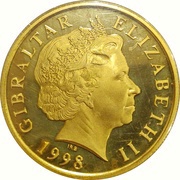 5 Pounds - Elizabeth II Millennium; Gold Proof obverse image