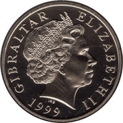 5 Pounds - Elizabeth II Millennium; Virenium obverse image