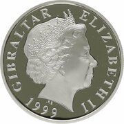 5 Pounds - Elizabeth II Millennium; Silver Proof obverse image