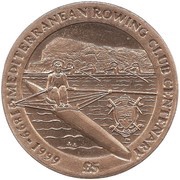 5 Pounds - Elizabeth II Mediterranean Rowing Club, United Kingdom, 1999 reverse image