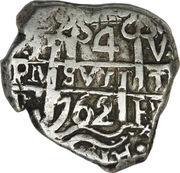 4 Reales - Charles III, Bolivia, 1760-1773 reverse image