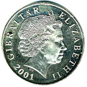 5 Pounds - Elizabeth II Gibraltar Chronicle 200 Years obverse image
