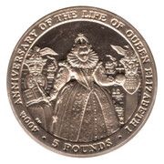 5 Pounds - Elizabeth II Elizabeth I, United Kingdom, 2003 reverse image