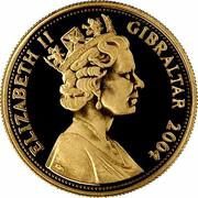 5 Pounds - Elizabeth II Winston Churchill; Gold Proof obverse image