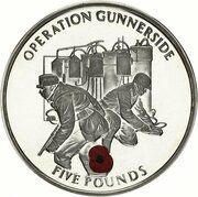 5 Pounds - Elizabeth II Operation Gunnerside, United Kingdom, 2004 reverse image