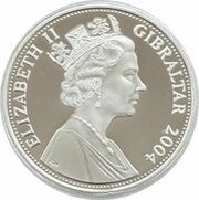 5 Pounds - Elizabeth II 2004 Summer Olympics - France obverse image