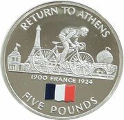 5 Pounds - Elizabeth II 2004 Summer Olympics - France, United Kingdom, 2004 reverse image