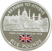 5 Pounds - Elizabeth II 2004 Summer Olympics - Great Britain, United Kingdom, 2004 reverse image