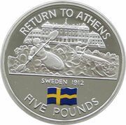 5 Pounds - Elizabeth II 2004 Summer Olympics - Sweden, United Kingdom, 2004 reverse image