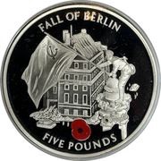 5 Pounds - Elizabeth II Fall of Berlin, United Kingdom, 2005 reverse image