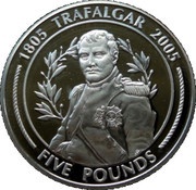 5 Pounds - Elizabeth II Napoleon, United Kingdom, 2005 reverse image