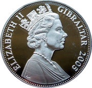 5 Pounds - Elizabeth II Naval battle - first shots obverse image