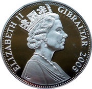 5 Pounds - Elizabeth II HMS Victory enters battle - officer with pistol obverse image