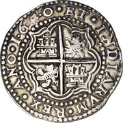 8 Reales - Philip IV, Bolivia, 1649 reverse image
