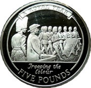 5 Pounds - Elizabeth II Trooping of the Colour, United Kingdom, 2005 reverse image