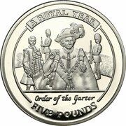 5 Pounds - Elizabeth II Order of the Garter, United Kingdom, 2005 reverse image