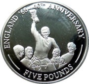 5 Pounds - Elizabeth II England '66 - Bobby Moore and Cup, United Kingdom, 2006 reverse image