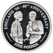 5 Pounds - Elizabeth II England '66 - Queen and Bobby Moore, United Kingdom, 2006 reverse image