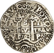 8 Reales - Philip V, Bolivia, 1701-1728 reverse image
